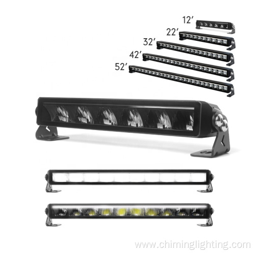 Chiming new innovation 13.5 Inch bezel-less design single row light bar with position light over-heated protected